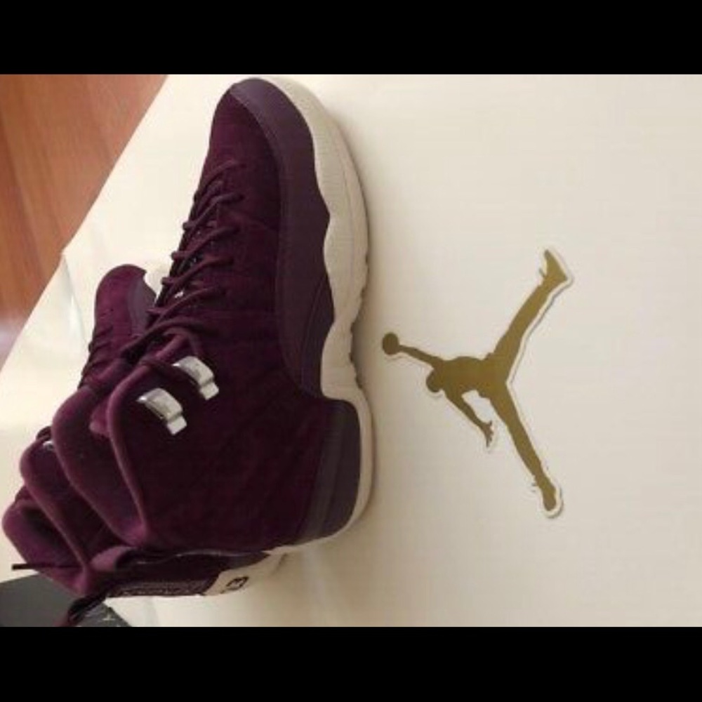 Air Jordan Retro 12 XII BORDEAUX WOMEN'S SAIL METALLIC SILVER NEW! IN BOX! 5Y - Picture 13 of 13